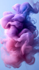 Fototapeta premium Mesmerizing abstract watercolor splashes in vibrant purple and pink hues