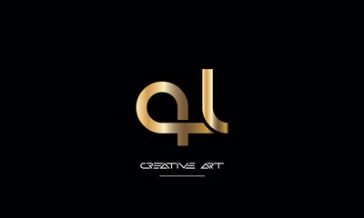 LQ, QL, L, Q abstract letters logo monogram
