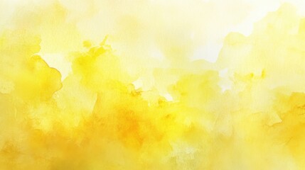 Abstract watercolor background in light yellow,