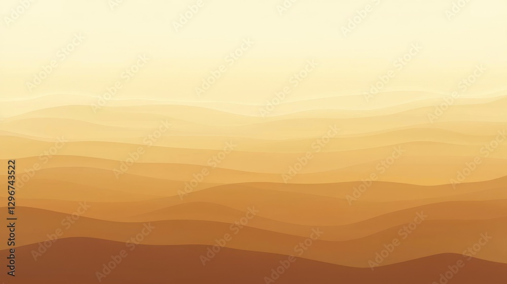 Aufkleber a dramatic sunset gradient with clouds softly blending into layers of warm tones.