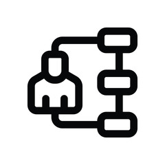 skill line icon. Clean and minimalist vector icon for websites, mobile apps, presentations, and logos. Fully scalable and customizable for any project.