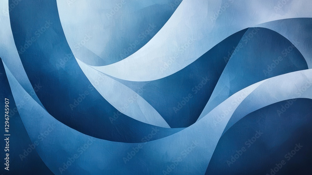 Poster A dynamic blue abstract background with gradient shades and subtle geometric shapes.