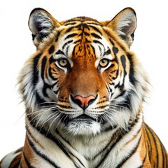 Obraz premium tiger photo, white background