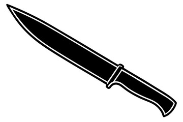 Knife Silhouette vector illustration