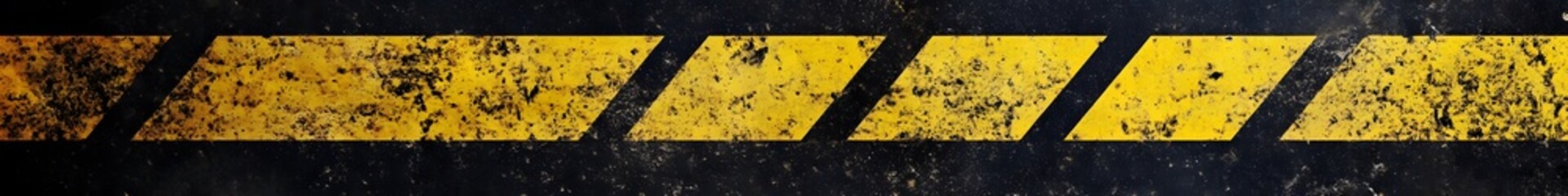 A textured yellow and black hazard warning pattern is visible