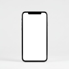 mobile phone isolated on white background, stock photography