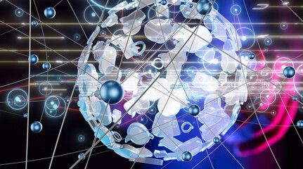 conference Digital Network and data concept 3d
