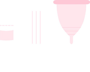 menstrual cup and tampons 