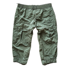 Break style pants displayed on isolated