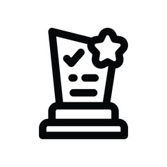 award line icon. Clean and minimalist vector icon for websites, mobile apps, presentations, and logos. Fully scalable and customizable for any project.