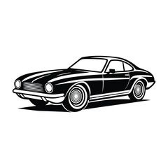 Fototapeta premium black car isolated on white Background