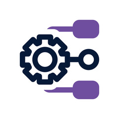 workflow dual tone icon. Sleek and modern vector icon for websites, mobile apps, marketing materials, and corporate design. Fully scalable and ready to use.