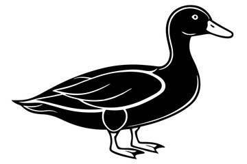 Duck Silhouette vector illustration
