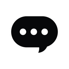 Vector chat bubble icon, message, sms, chat, chatting, comment, symbol illustration.