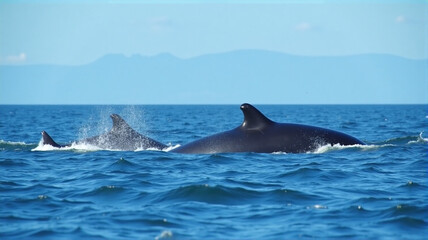 Fototapeta premium dolphin in the water