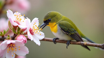 Fototapeta premium bird on a branch