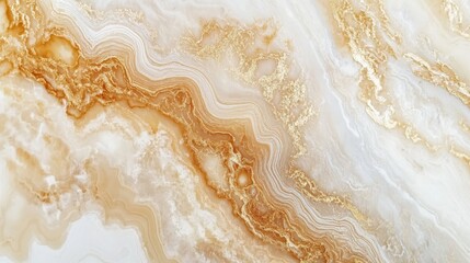 Obraz premium Ivory marble texture with champagne gold veins,