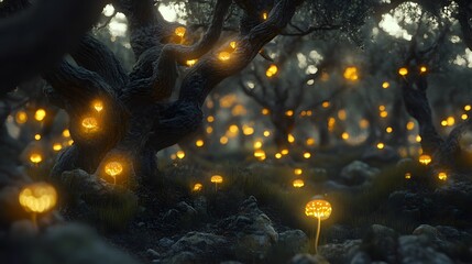 Bioluminescent Forest