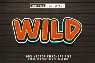 Wild Editable Text Effect