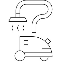 Clothers Steamer single vector icon illustration