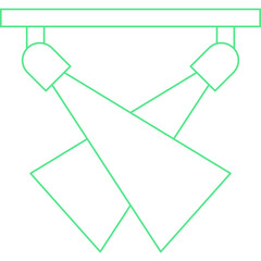 Milan Fashion Show single vector icon illustration