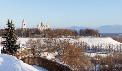 Dormition Cathedral and the Monument to Prince Vladimir and St Theodore