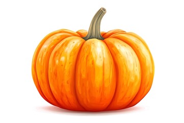 Obraz premium Vibrant Orange Pumpkin Illustration