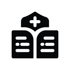 Obraz premium procedure glyph icon. Strong and solid vector icon for websites, mobile interfaces, presentations, and visual branding. High quality and easy to edit.