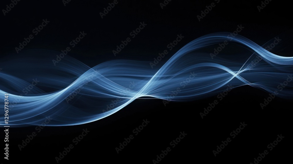 Aufkleber a gradient dark blue background transitioning into black for a dramatic effect.