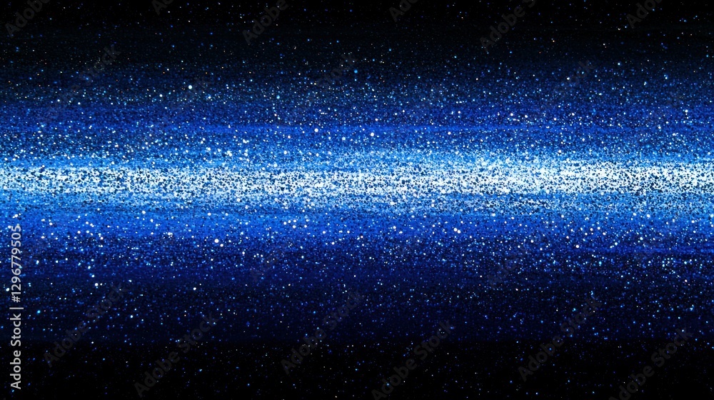 Aufkleber a gradient royal blue background transitioning into black at the edges.