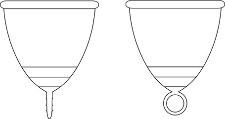 set of menstrual cup