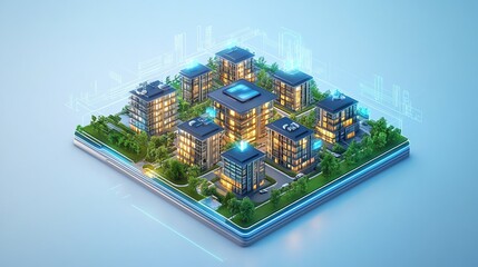 AI-driven personalized marketing, futuristic data insights, 3D illustration