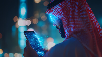 Futuristic technology and digital communication in Saudi Arabia