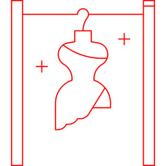 Couture single vector icon illustration