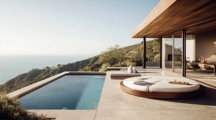 Gorgeous contemporary villa set in the picturesque hills of Malibu, California. 