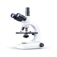 Fototapeta premium Modern Scientific Microscope with Dual Eyepieces for Laboratory Research and Educational Purposes