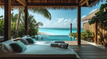 Fototapeta premium Idyllic retreat in the heart of the Maldives
