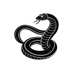 black snake vector illustration