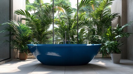Fototapeta premium Modern Tropical Bathroom (1)