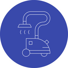 Clothers Steamer single vector icon illustration