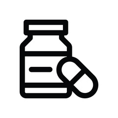 vitamin c line icon. Clean and minimalist vector icon for websites, mobile apps, presentations, and logos. Fully scalable and customizable for any project.