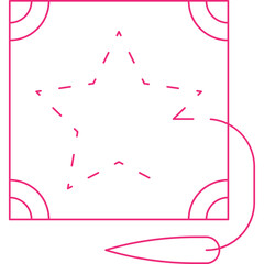 Applique single vector icon illustration