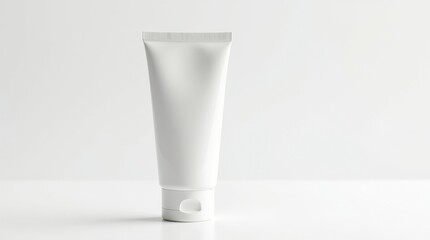 Blank White Cosmetic Tube Mockup
