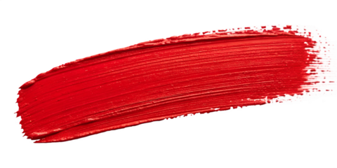 Red Stroke of Paint on Transparent for Bright and Passionate Visual Appeal, PNG Transparent