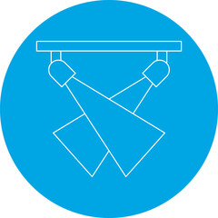 Milan Fashion Show single vector icon illustration