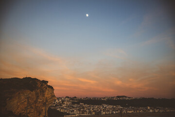 Moonrise Over Nazare
