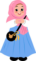 little girl in a dress