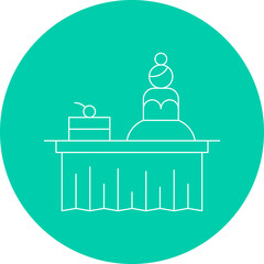 Bridal Show single vector icon illustration