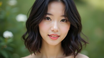Fototapeta premium Beautiful Asian Woman Portrait