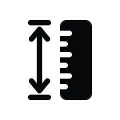 hight glyph icon. Strong and solid vector icon for websites, mobile interfaces, presentations, and visual branding. High quality and easy to edit.